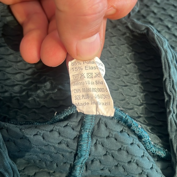 Booty By Brabants Curvy Croco Skin Leggings in Green,  OSFM - Picture 9 of 14